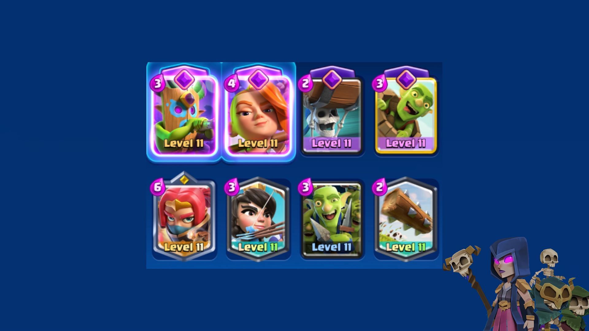 Log Bait deck for Dark Elixir event (Image via Supercell)